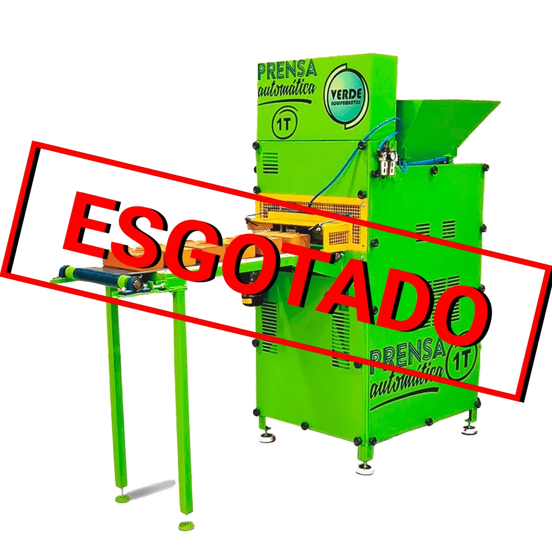 Máquina Automática 1T <br> Produz Até 6000 tijolos Dia em 2 Turnos